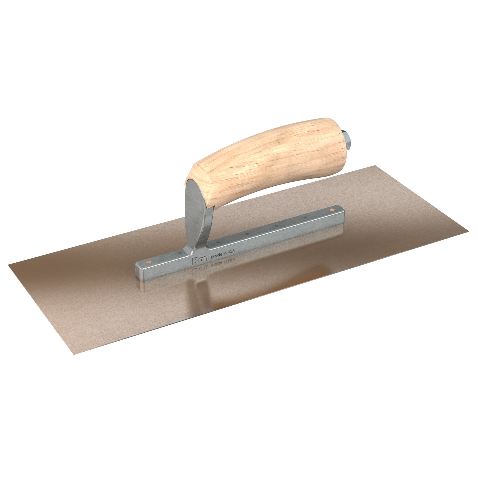 Bon Steel City, Finish Trowel-Sq.-Gldn Stnls-13 x 5-Wd-Short Shank, Width 5 in, Length 13 in, Blade Material Stainless Steel, Model# 66-141